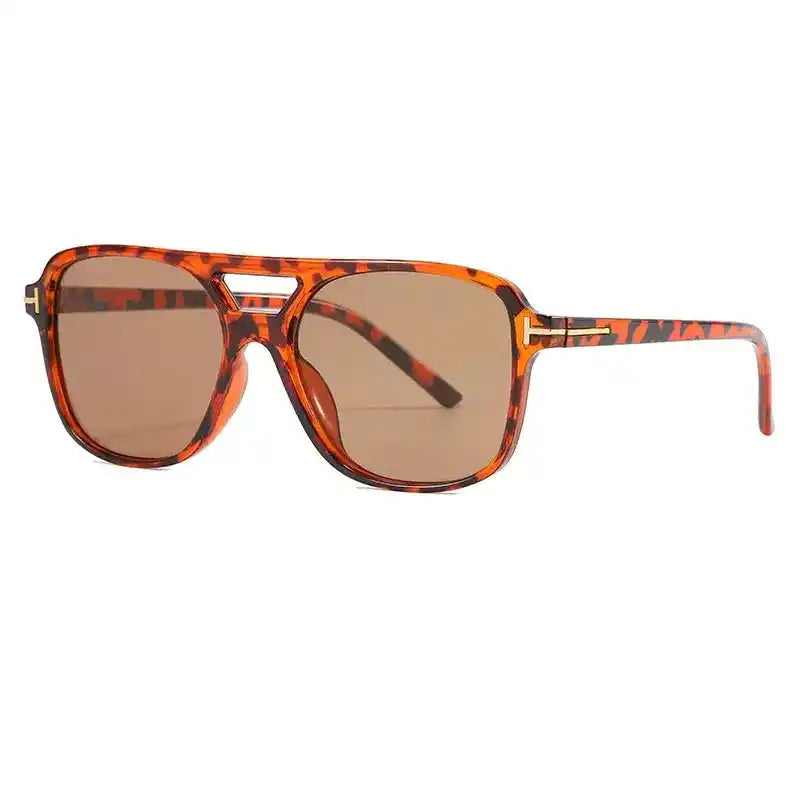 Oversized Sunglasses | Women's Pilot Double Bridge UV400 Sun Glasses Dropified