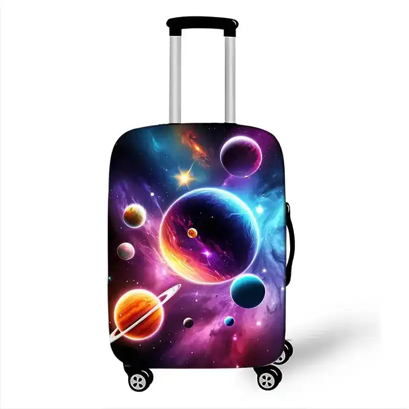Suitcase Covers | Galaxy Print Luggage Protectors for Travel Cases Dropified