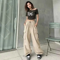 Tooling Pants | Women's Retro Wide-Leg Casual Trousers