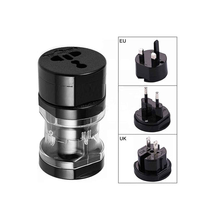 Three‑in‑One Travel Power Adapter – Compact Universal Plug