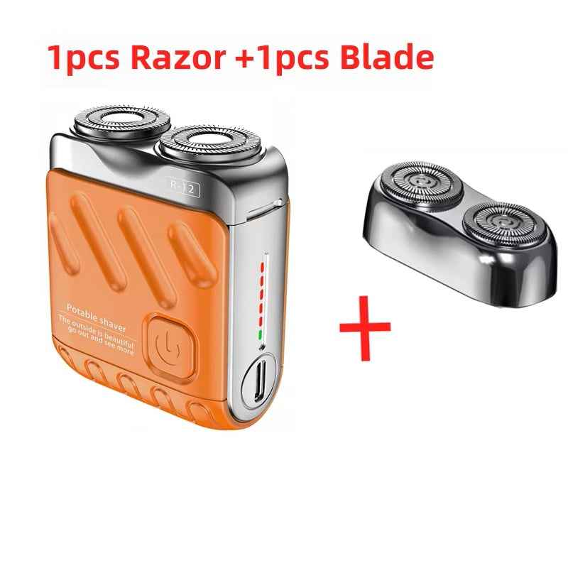 Portable Electric Shaver for Men – Mini Waterproof Travel Shaver