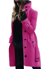 Women’s Longline Cardigan Coat – Casual Slim‑Fit Polyester Outerwear