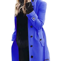 Women’s Longline Cardigan Coat – Casual Slim‑Fit Polyester Outerwear