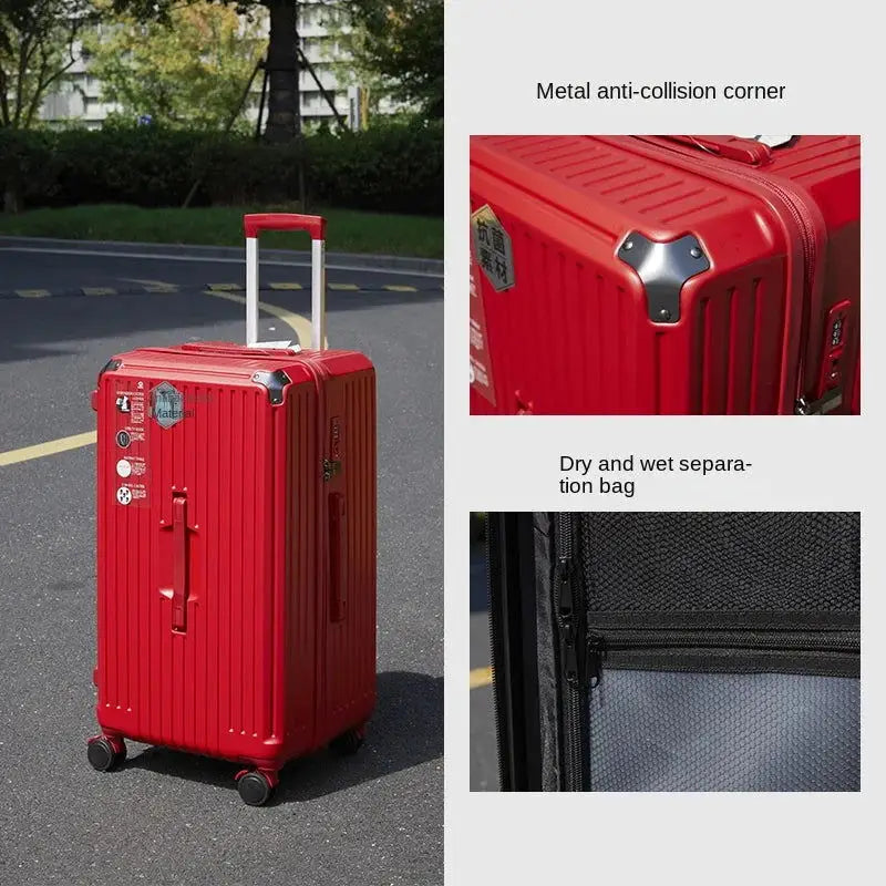 28-Inch Travel Bag with Five Wheels and Brakes: Spacious PC Luggage for 40'' & 50'' Options,Suitcase,luggage, red, suitcase, travel accessories,Lifestyle Travel Trading,AU,lifestyletraveltrading.com.au