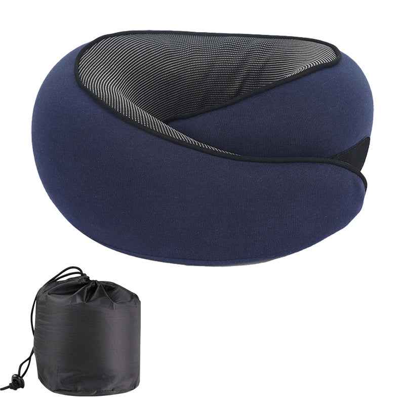 Memory Foam Travel Neck Pillow – Portable Comfort for Airplane & Car