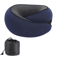 Memory Foam Travel Neck Pillow – Portable Comfort for Airplane & Car