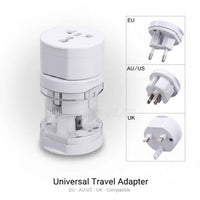 Three‑in‑One Travel Power Adapter – Compact Universal Plug