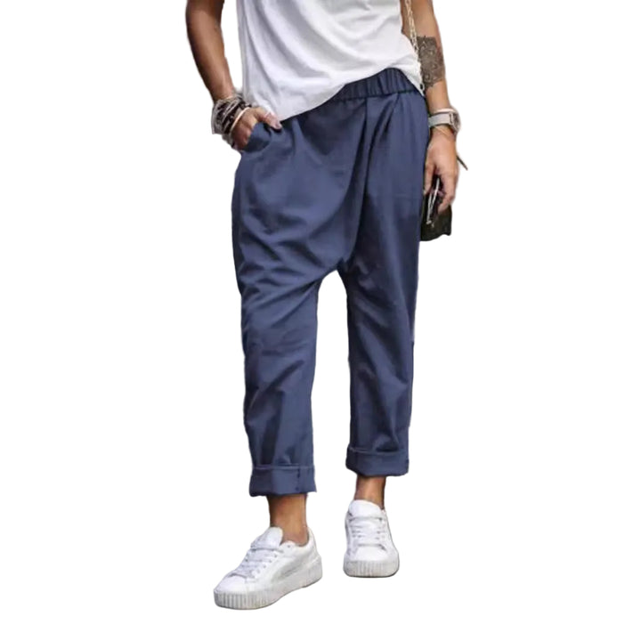 Women’s Harem Pants with Pockets – High‑Waist Casual Streetwear Trousers
