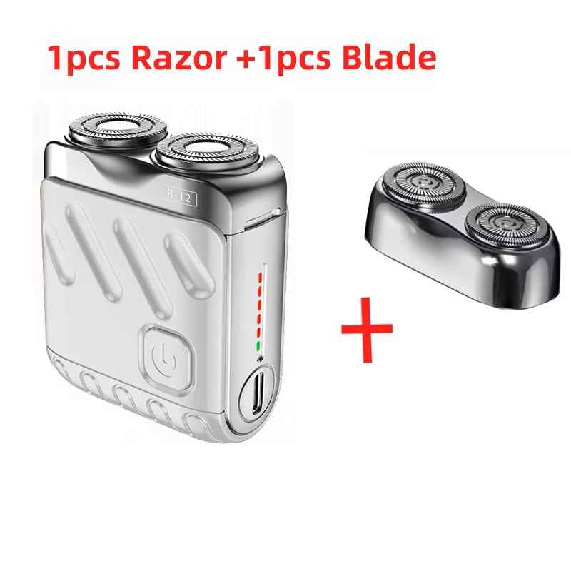 Portable Electric Shaver for Men – Mini Waterproof Travel Shaver