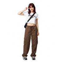 Women’s Retro Wide‑Leg Pants – Casual Straight‑Leg Tooling Trousers
