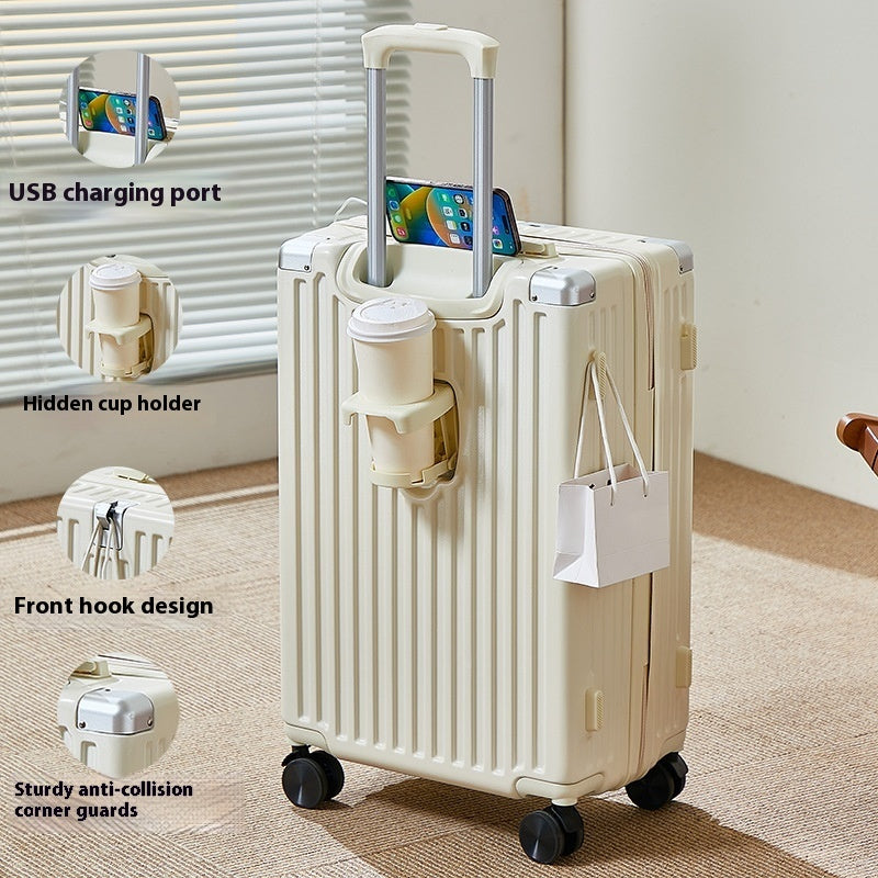Multifunctional Zipper Suitcase – Combination Lock Travel Luggage (20″ / 24″ / 26″)