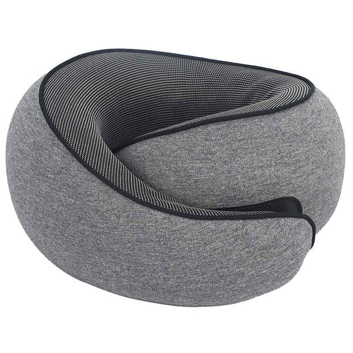 Memory Foam Travel Neck Pillow – Portable Comfort for Airplane & Car