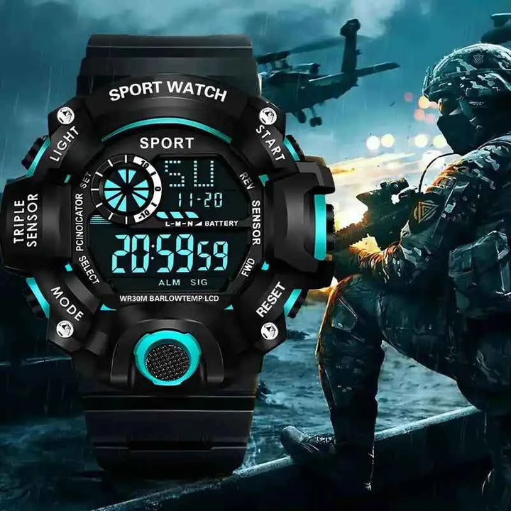 Men's Military Watch | Digital Multifunctional Timepiece