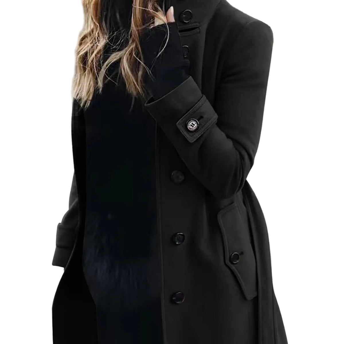 Women’s Longline Cardigan Coat – Casual Slim‑Fit Polyester Outerwear