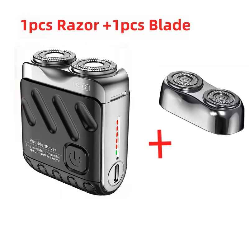 Portable Electric Shaver for Men – Mini Waterproof Travel Shaver