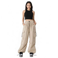 Women’s Retro Wide‑Leg Pants – Casual Straight‑Leg Tooling Trousers