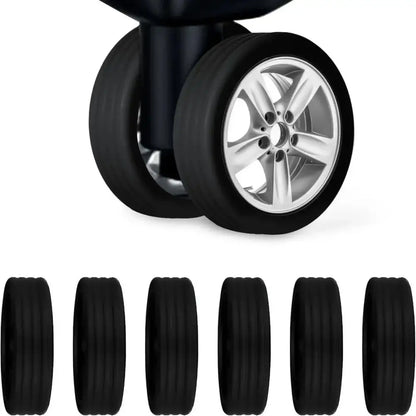 4pc Silicon Luggage Wheels Protector - Non-slip and noise reducing wheel covers,Luggage Wheel Covers,luggage accessories, luggage covers, travel accessories, Wheel covers, Wheel protectors,Lifestyle Travel Trading,AU,lifestyletraveltrading.com.au