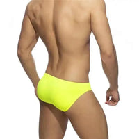 Men's Neon Swim Briefs | Push‑Up Solid Colour Sunga Swimwear