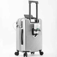 Suitcase with Cup Holder and USB | Lightweight PC Business - Lifestyle Travel Trading