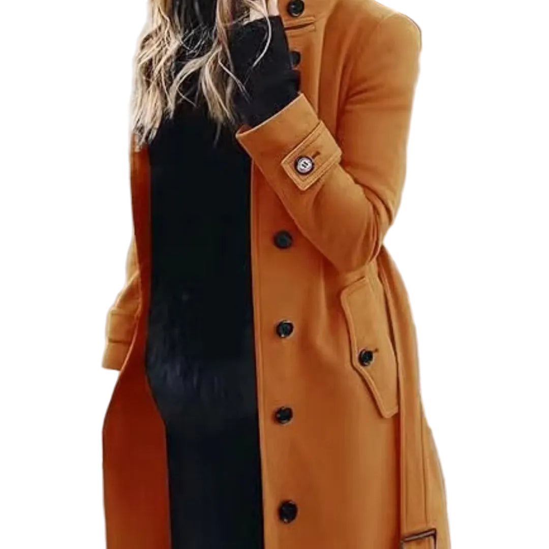 Women’s Longline Cardigan Coat – Casual Slim‑Fit Polyester Outerwear