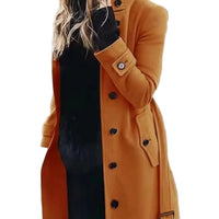 Women’s Longline Cardigan Coat – Casual Slim‑Fit Polyester Outerwear