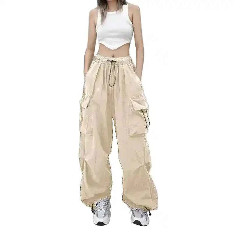 Tooling Pants | Women's Retro Wide-Leg Casual Trousers