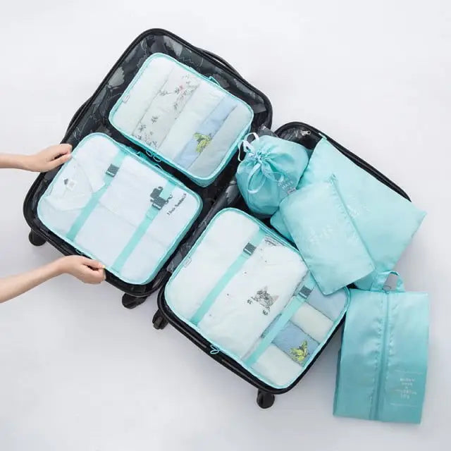 7PCS Luggage Packing Travel Organizer,Package Organisers,luggage accessories, package organisers, storage packs, travel accessories, travel organiser,Lifestyle Travel Trading,AU,lifestyletraveltrading.com.au