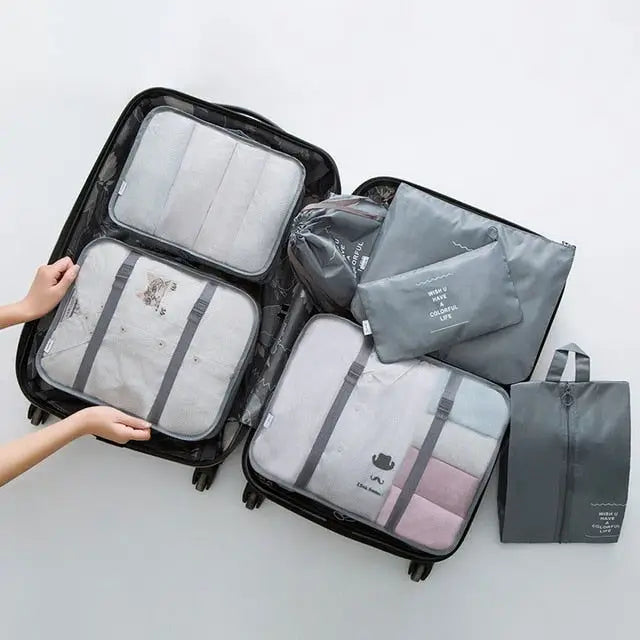 7PCS Luggage Packing Travel Organizer,Package Organisers,luggage accessories, package organisers, storage packs, travel accessories, travel organiser,Lifestyle Travel Trading,AU,lifestyletraveltrading.com.au