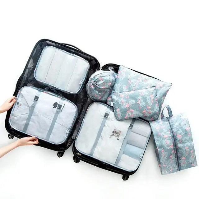 7PCS Luggage Packing Travel Organizer,Package Organisers,luggage accessories, package organisers, storage packs, travel accessories, travel organiser,Lifestyle Travel Trading,AU,lifestyletraveltrading.com.au