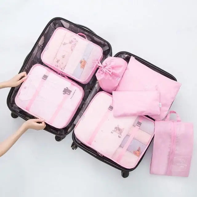 7PCS Luggage Packing Travel Organizer,Package Organisers,luggage accessories, package organisers, storage packs, travel accessories, travel organiser,Lifestyle Travel Trading,AU,lifestyletraveltrading.com.au