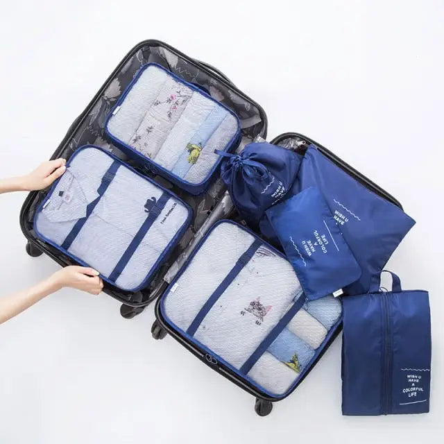 7PCS Luggage Packing Travel Organizer,Package Organisers,luggage accessories, package organisers, storage packs, travel accessories, travel organiser,Lifestyle Travel Trading,AU,lifestyletraveltrading.com.au