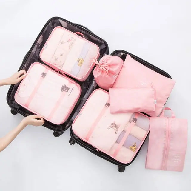 7PCS Luggage Packing Travel Organizer,Package Organisers,luggage accessories, package organisers, storage packs, travel accessories, travel organiser,Lifestyle Travel Trading,AU,lifestyletraveltrading.com.au