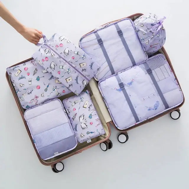 7PCS Luggage Packing Travel Organizer,Package Organisers,luggage accessories, package organisers, storage packs, travel accessories, travel organiser,Lifestyle Travel Trading,AU,lifestyletraveltrading.com.au