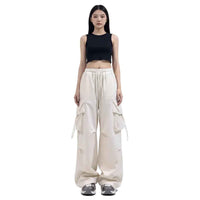 Women’s Retro Wide‑Leg Pants – Casual Straight‑Leg Tooling Trousers