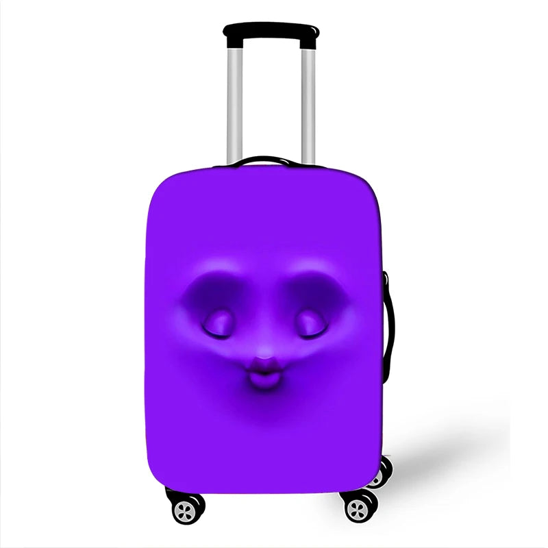 Funny Expression Luggage Covers | Elastic Suitcase Protector (S–XL)