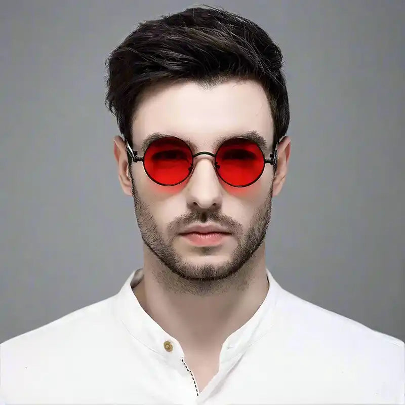 Steampunk Retro Sunglasses | Round Metal Gothic Punk Shades Unisex Dropified