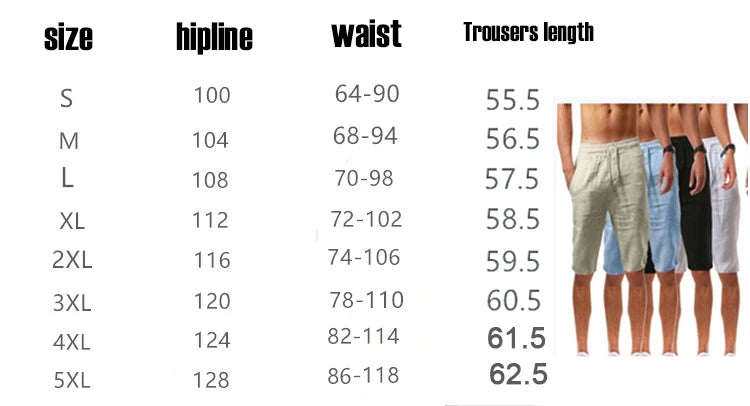 Men's Cotton Linen Drawstring Sport Pants | Breathable Comfort