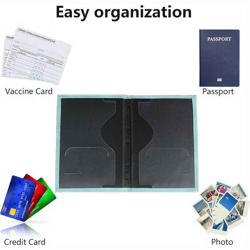 PU Leather Passport Holder for Stylish Travel Organization  Type C
