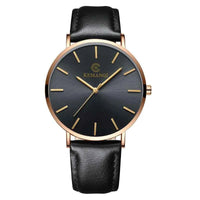 Luxury Business Men’s Watch – Ultra‑Thin Gold Quartz