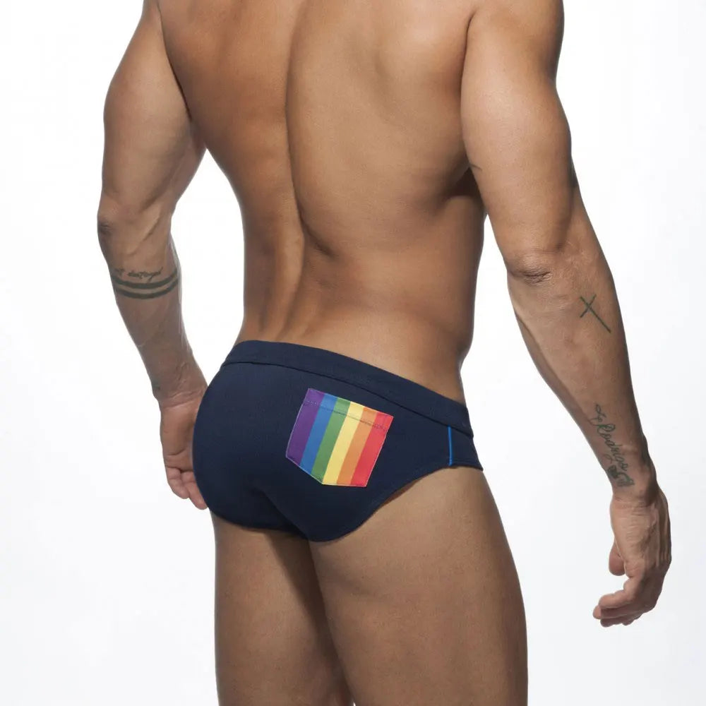 Men’s Rainbow Supportive Swim Briefs