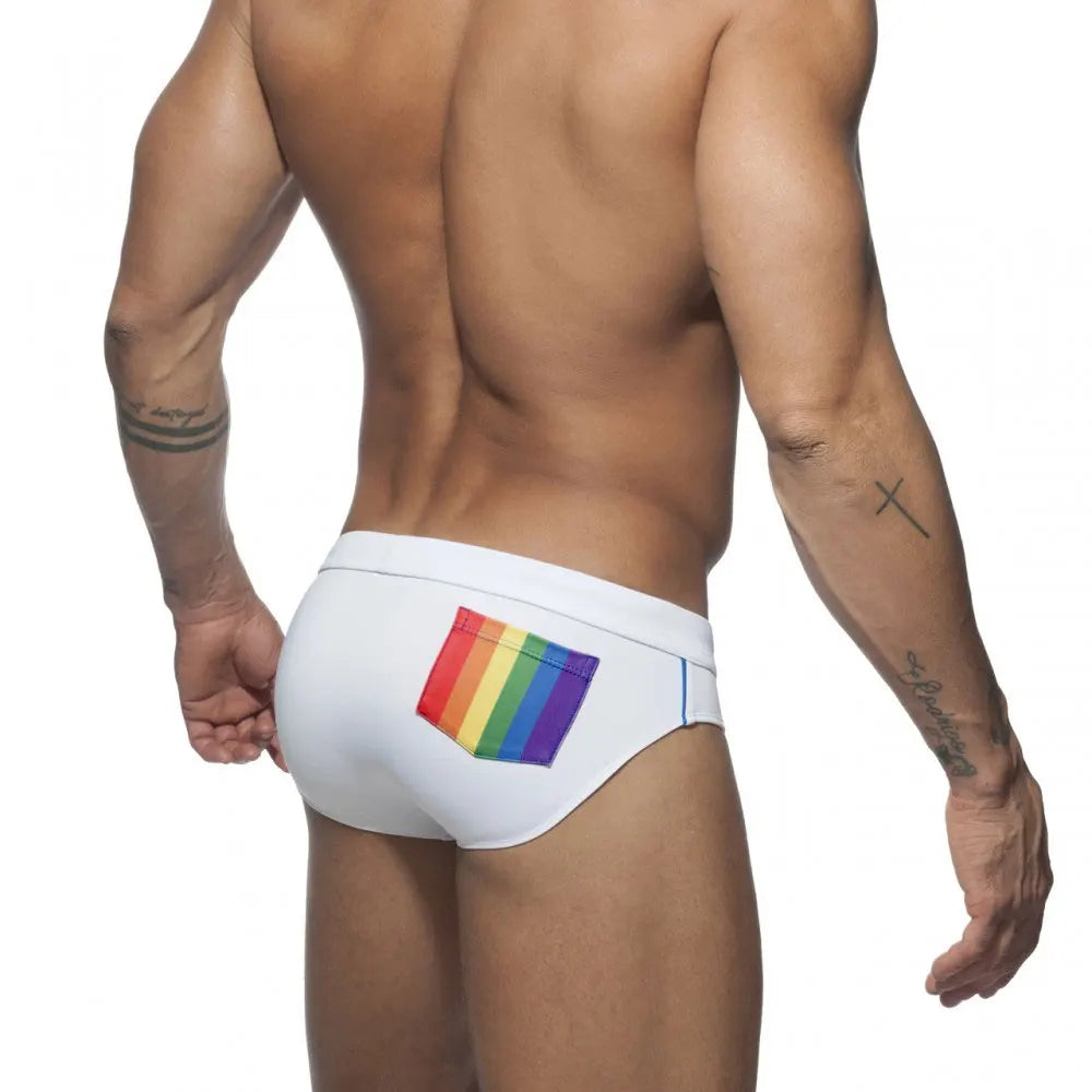 Men’s Rainbow Supportive Swim Briefs