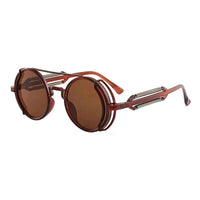 Gothic Steampunk Sunglasses – Retro Circular Frame