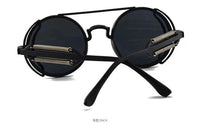 Gothic Steampunk Sunglasses – Retro Circular Frame
