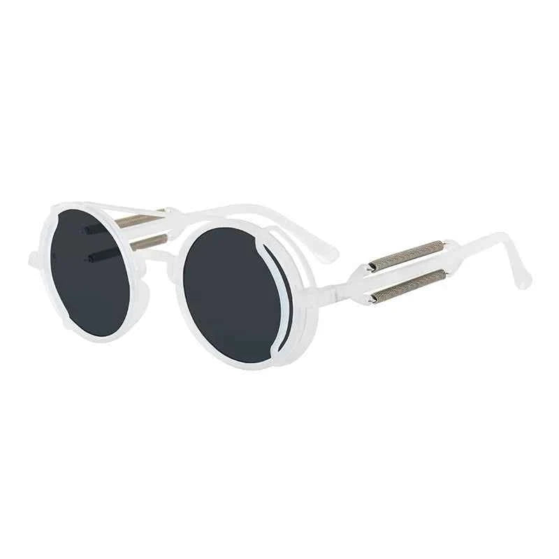Gothic Steampunk Sunglasses – Retro Circular Frame