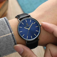 Luxury Business Men’s Watch – Ultra‑Thin Gold Quartz