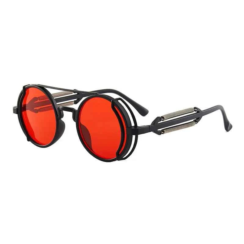Gothic Steampunk Sunglasses – Retro Circular Frame