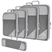Travel Organiser Bag Set – Compression Packing Cubes (5‑Piece)