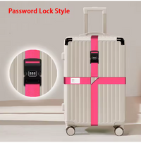 Colourful Anti‑Theft Luggage Straps – Adjustable Travel Security Belts