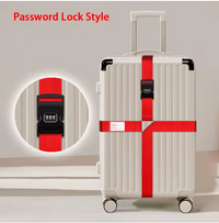 Colourful Anti‑Theft Luggage Straps – Adjustable Travel Security Belts
