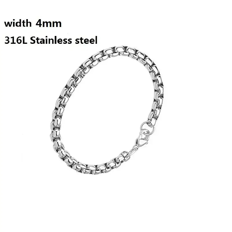 Stainless Steel Cuban Chain Bracelet for Men & Women - Vintage Metal Viking Kpop